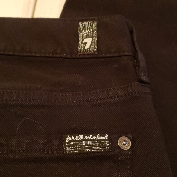 Seven for all mankind 7 black Jeans sz 31 - Picture 13 of 15
